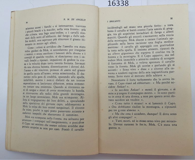 R. M. De Angelis I Briganti Donatello De Luigi 1∞ …
