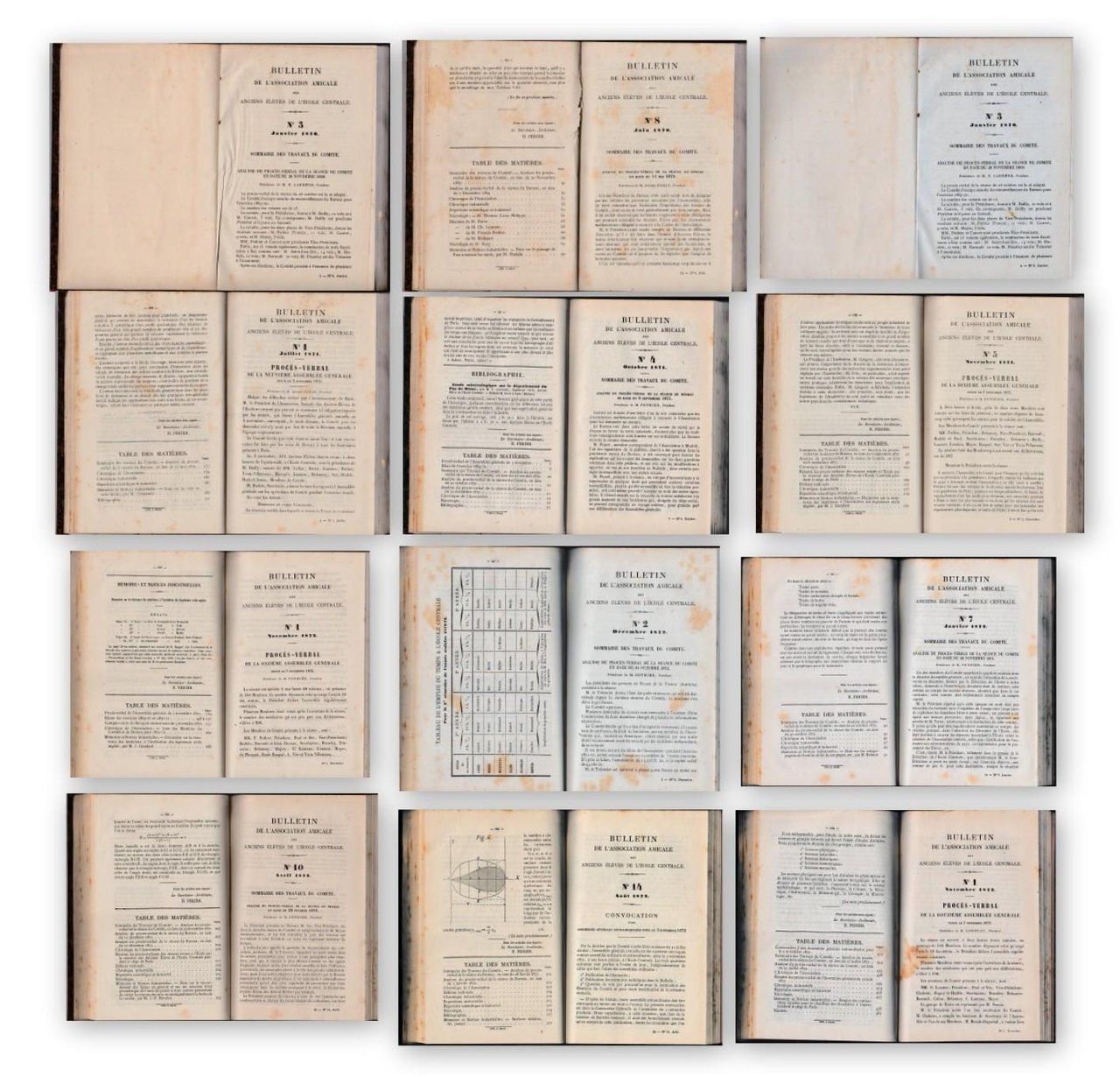 Raccolta De Bulletin De L'association Amicale 1870-1873 -L4207