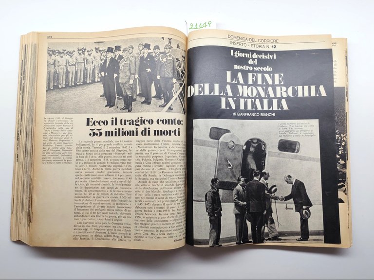 Raccolta dei 12 numeri della Domenica del Corriere Inserto Storia …