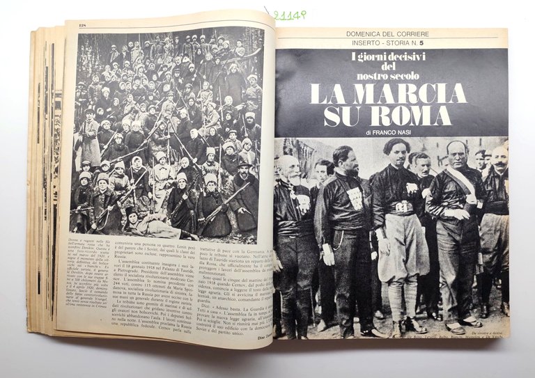 Raccolta dei 12 numeri della Domenica del Corriere Inserto Storia …