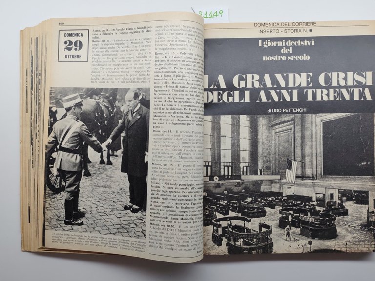 Raccolta dei 12 numeri della Domenica del Corriere Inserto Storia …
