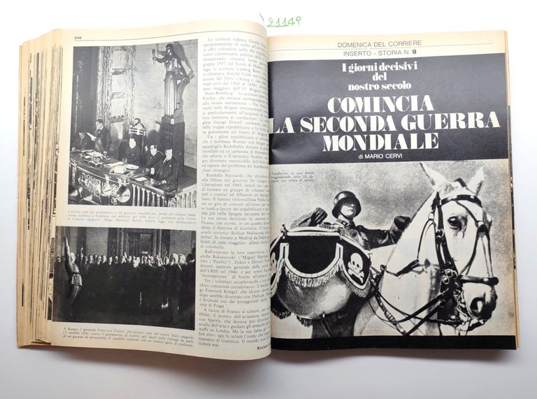 Raccolta dei 12 numeri della Domenica del Corriere Inserto Storia …