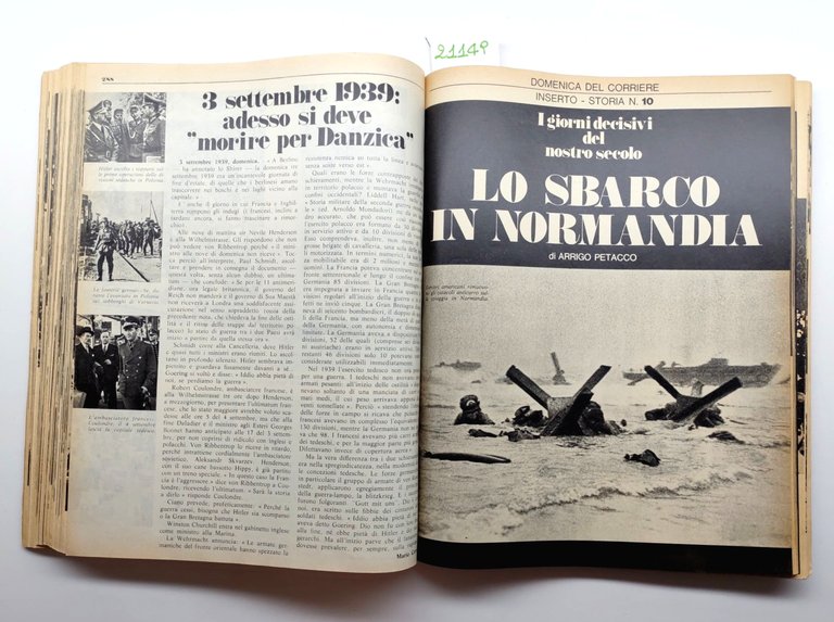 Raccolta dei 12 numeri della Domenica del Corriere Inserto Storia …