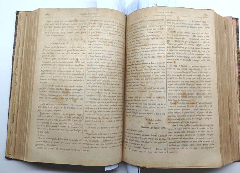 Raccolta Rivista guerra d'Africa anno 1887-1888