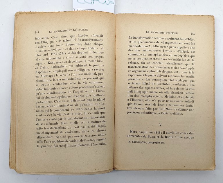 Ramsay Mcdonald Le socialisme et la societè Flammarion 1922