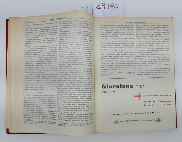 Rassegna clinico-scientifica dell'Istituto Biochimico Italiano annata 1962