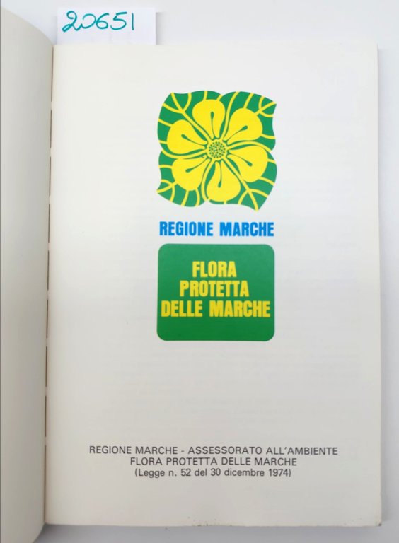 Regione Marche Flora protetta delle Marche 1979