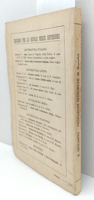 Renato Descartes Meditazioni filosofiche Gallo 1952 | Immagine Gallery 2