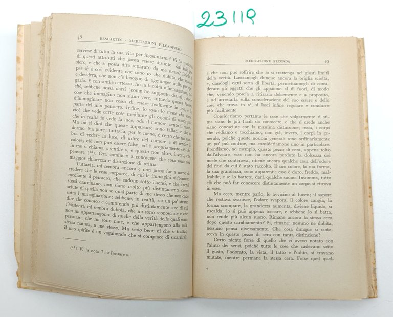 Renato Descartes Meditazioni filosofiche Gallo 1952 | Immagine Gallery 4