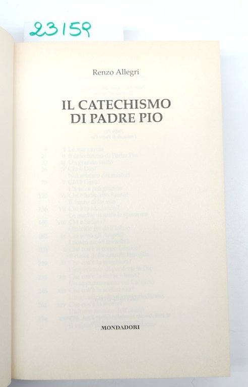 Renzo Allegri Il catechismo di Padre Pio Mondadori 1° edizione … | Immagine Gallery 4