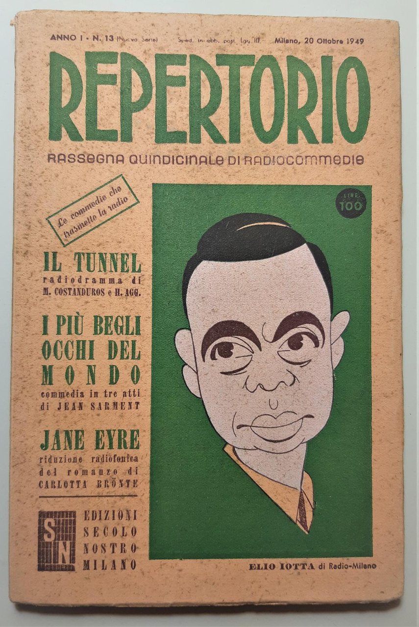 Repertorio Quindicinale di Radio commedie numero 13 20 ottobre 1949