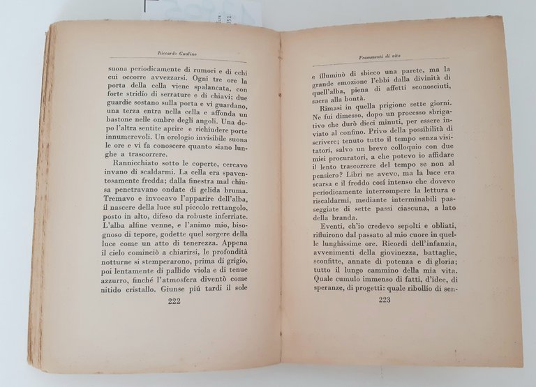 Riccardo Guarino Frammenti di vita Mondadori 1931