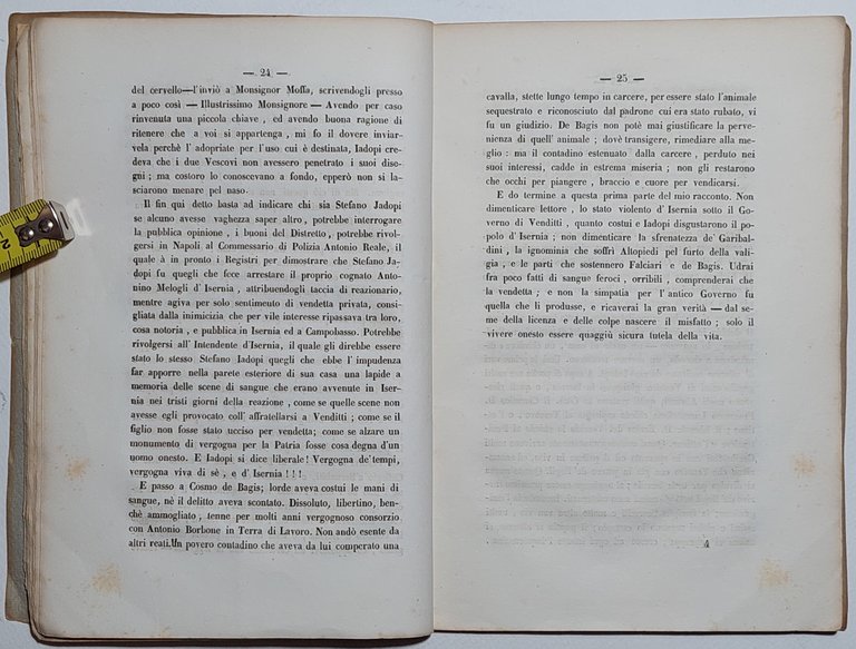 Risorgimento Cause mezzi e fine della reazione di Isernia avvenuta …