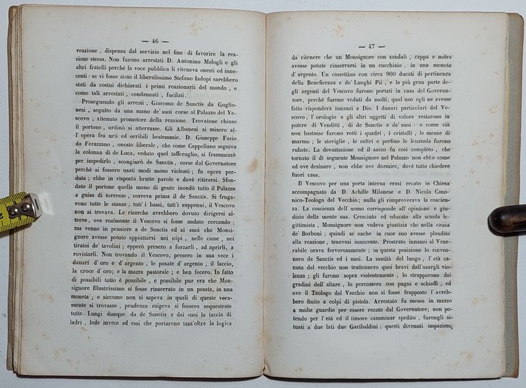 Risorgimento Cause mezzi e fine della reazione di Isernia avvenuta …