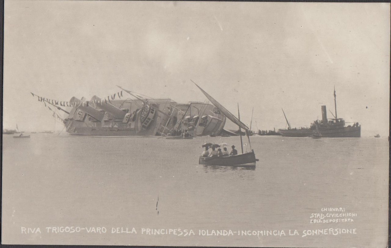 Riva Rrigoso Varo della Principessa Iolanda incomincia la sommersione nvg