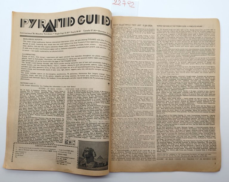 Rivista Ancient Times n. 3 1979 UFO Archeologia Misteriosa Shamballa