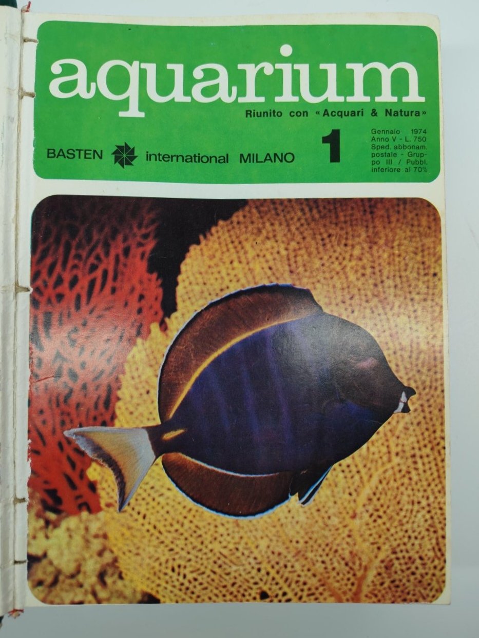 Rivista Aquarium annata 1974 12 numeri