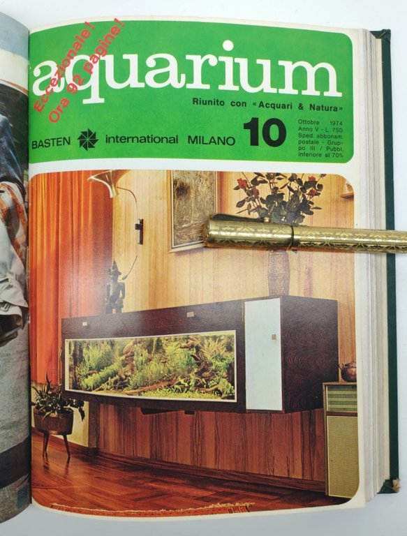 Rivista Aquarium annata 1974 12 numeri
