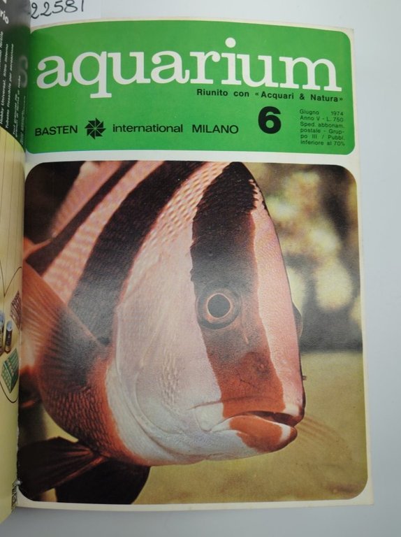 Rivista Aquarium annata 1974 12 numeri