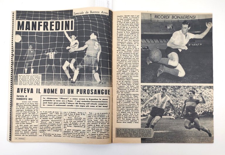 Rivista Calcio Football Grande Settimanale Illustrato 15 Ottobre 1959 Manfredini … | Immagine Gallery 6