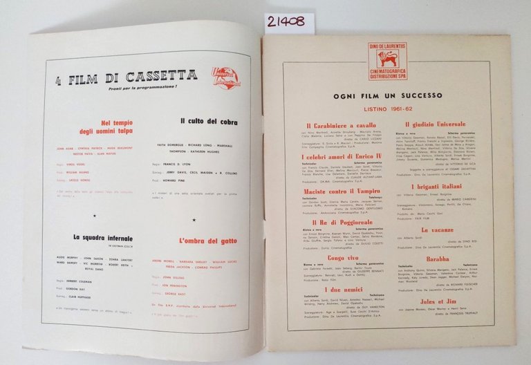 Rivista del cinematografo agosto 1961 n. 8
