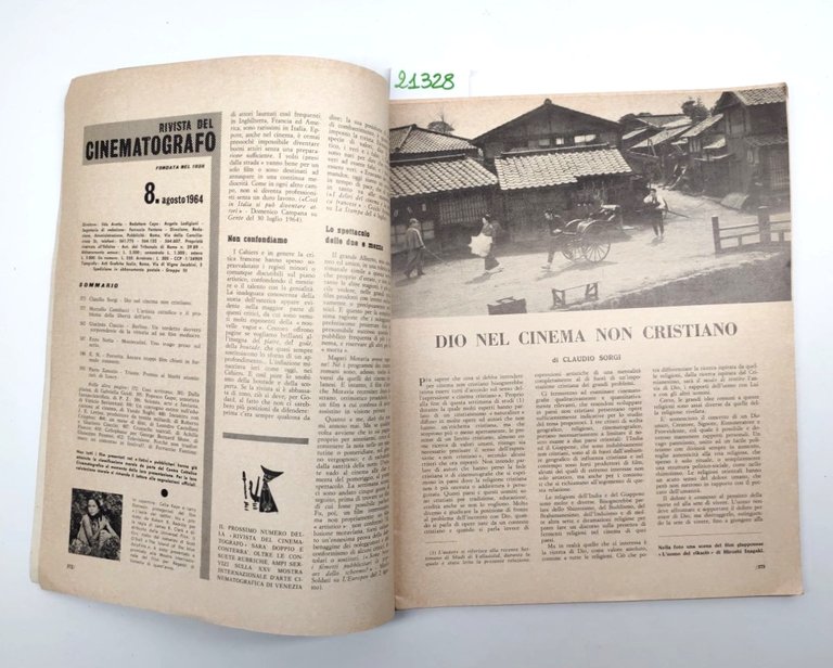 Rivista del cinematografo numero 8 agosto 1964 Celia Kaye e …
