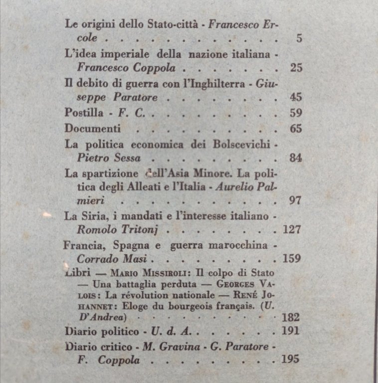 Coppola Rocco Politica febbraio 1926 fascicolo 71