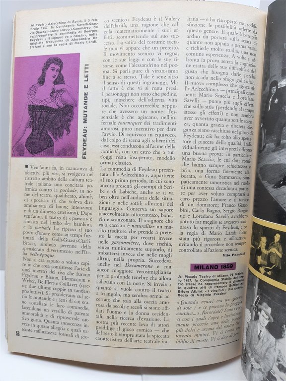 Rivista teatro Il Dramma numero 246 marzo 1957