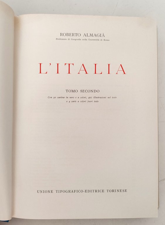 Roberto Almagià L'Italia Utet 1959 due volumi | Immagine Gallery 13
