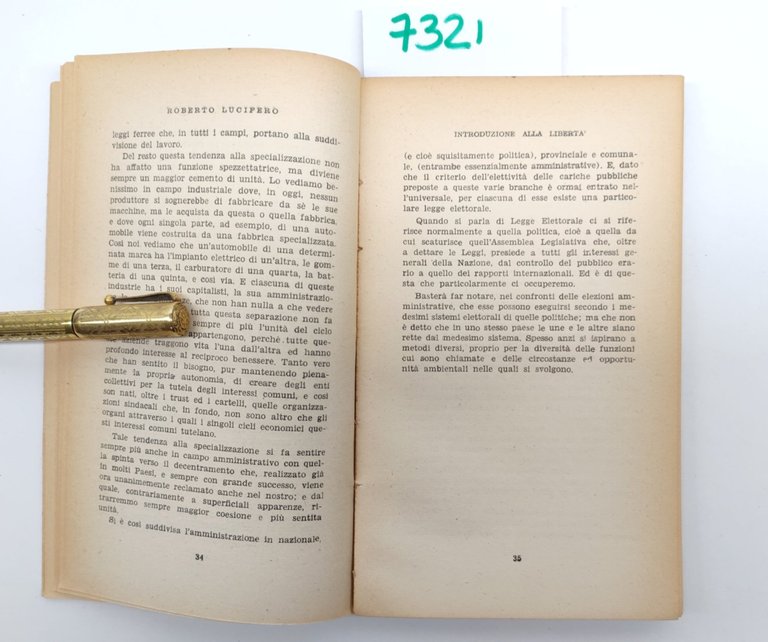 Roberto Lucifero Introduzione alla libertà O. E. T. edizioni del …