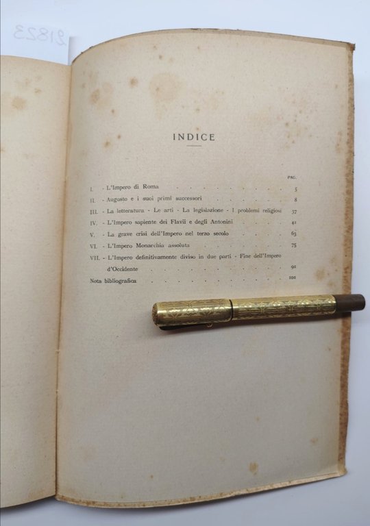 Roberto Parini L'impero romano Istituto di studi romani 1939