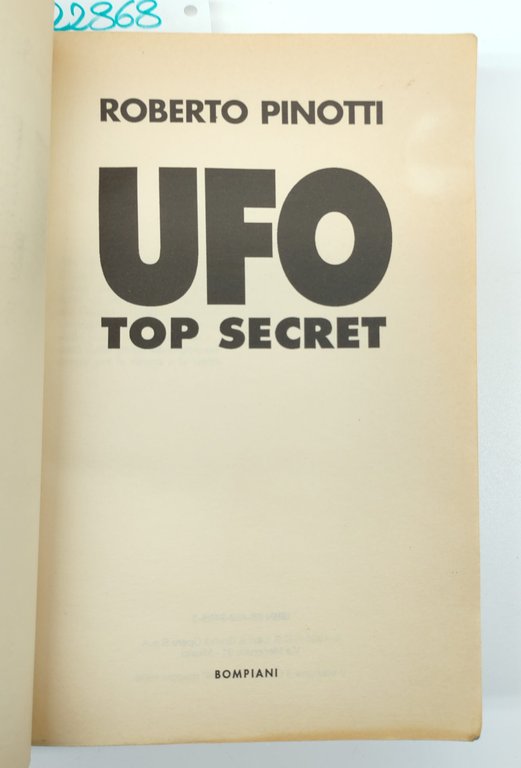 Roberto Pinotti Top secret Project Blue book Bompiani 5° edi. … | Immagine Gallery 2