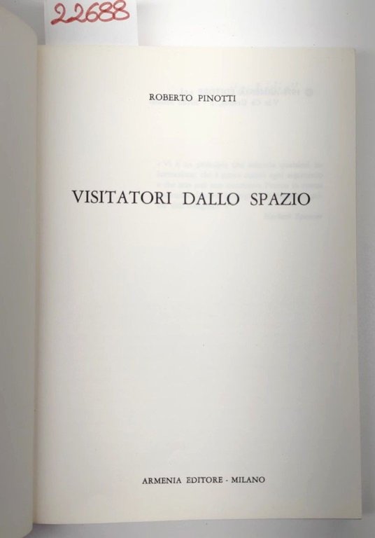 Roberto Pinotti Visitatori dallo spazio Armenia 1973