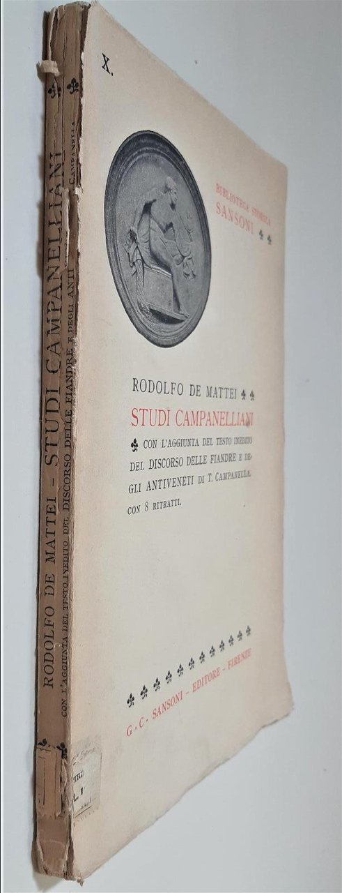 Rodolfo De Mattei Studi Campanelliani con l'aggiunta .Sansoni 1934