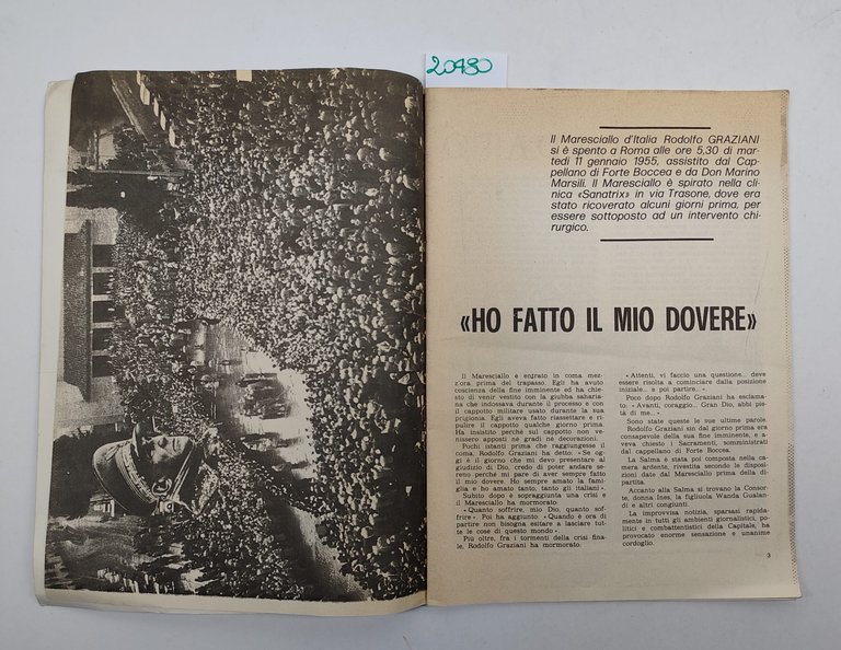 Rodolfo Graziani Rivista In Memoria Del Movimento Sociale Italiano 1975