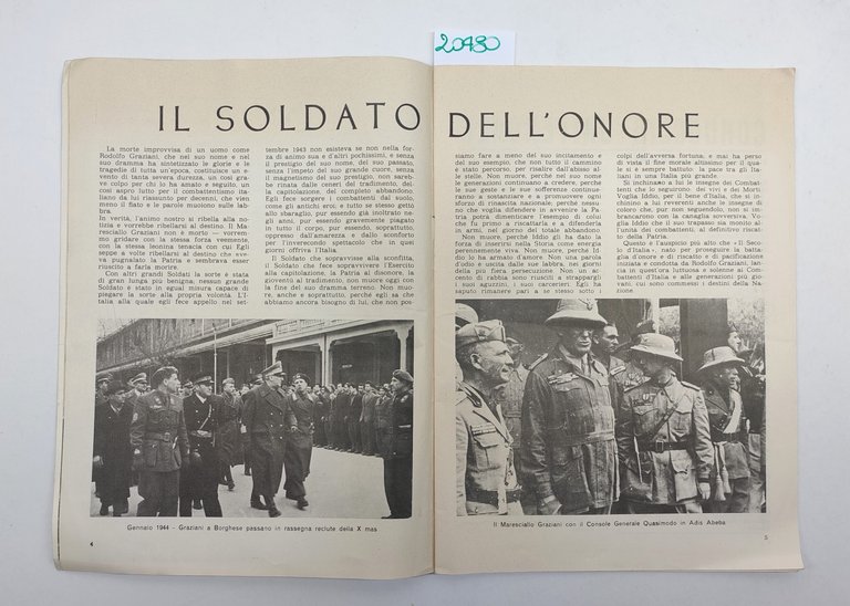 Rodolfo Graziani Rivista In Memoria Del Movimento Sociale Italiano 1975