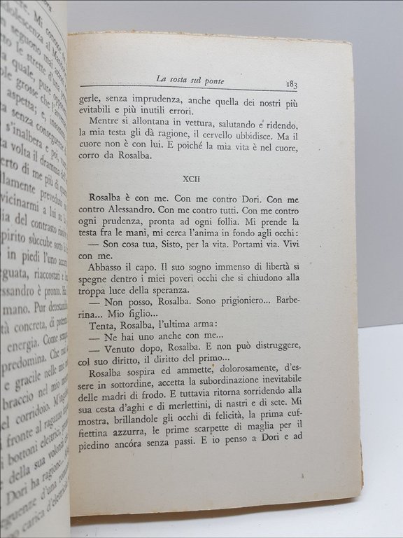 Romanzo Lucio D'ambra La Sosta Sul Ponte Mondadori 1937