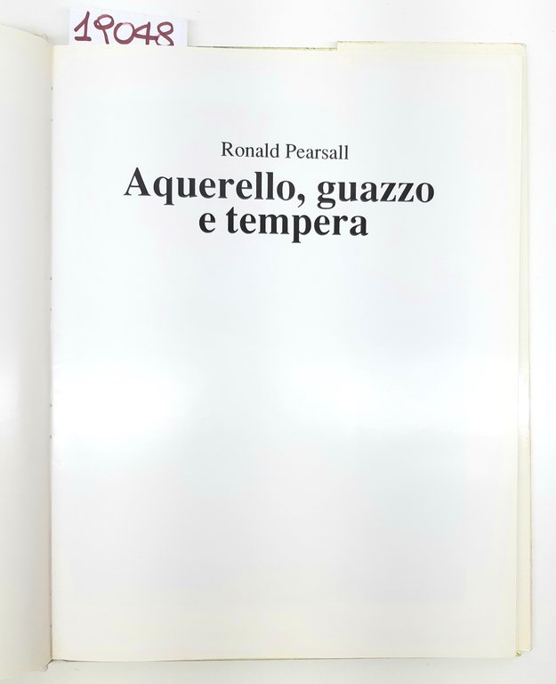 Ronald Pearsall Acquerello guazzo e tempera Melita 1991