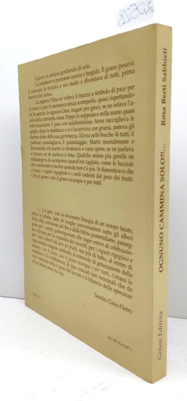 Rosa Berti Sabbietti Ognuno cammina solo? Genesi editrice