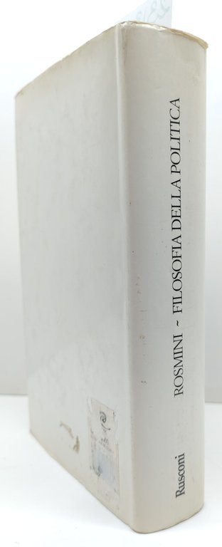 Rosmini Filosofia della politica Rusconi 1° edizione 1985 | Immagine Gallery 2