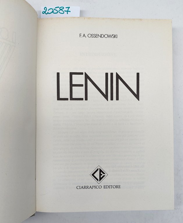 S. A. Ossendowski Lenin Ciarrapico 1981