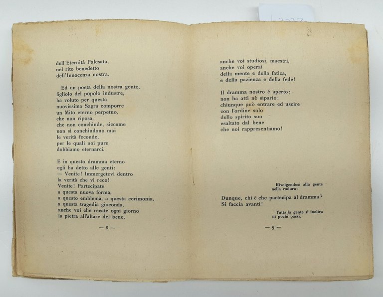 S. Benelli La Santa Primavera 1∞ impressione 1923 Treves Abela … | Immagine Gallery 6
