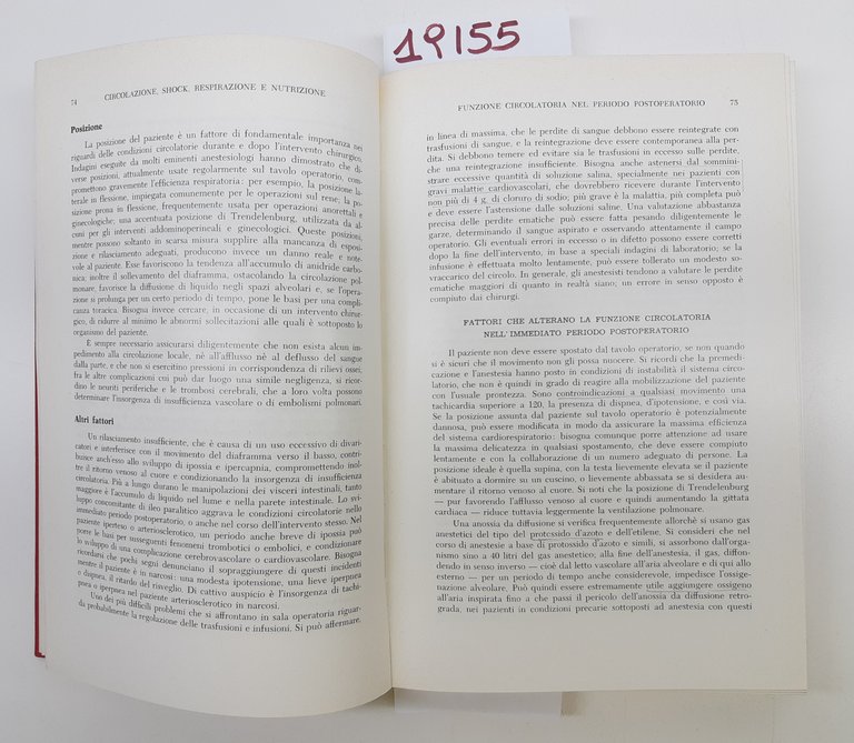 Sadove Cross Rianimazione la terapia nell'immediato periodo post-operatorio Piccinin 1961