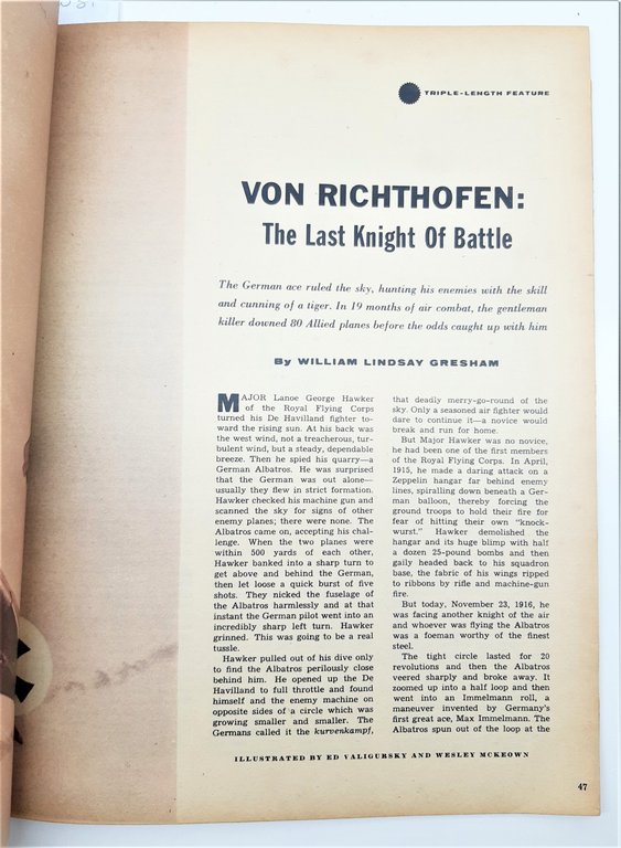 Saga Adventure Stories For Men Von Richthofen 4 Agosto 1959 | Immagine Gallery 4