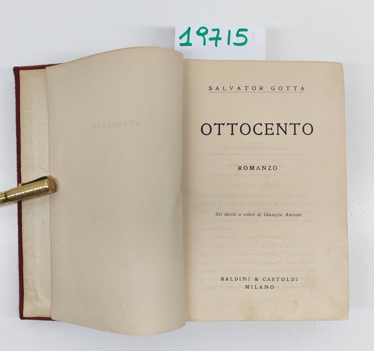 Salvator Gotta Ottocento sei tavole a colori di Giuseppe Amisani …