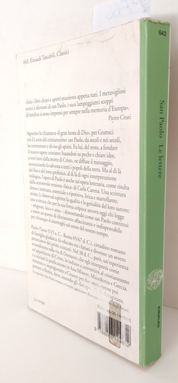 San Paolo Le lettere a cura di Carlo Carena Einaudi … | Immagine Gallery 2