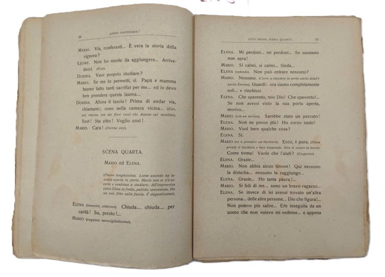 Sandro Camasio e Nino Oxilia Addio giovinezza commedia in tre …
