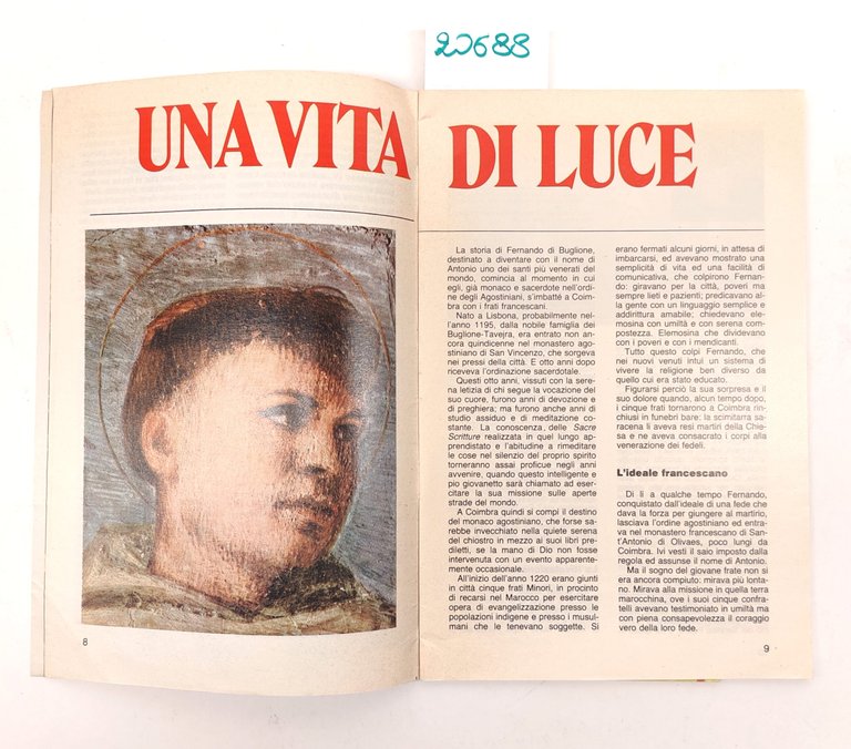Sant'Antonio oggi opuscolo commemorativo di 750 anni dalla morte 1981?