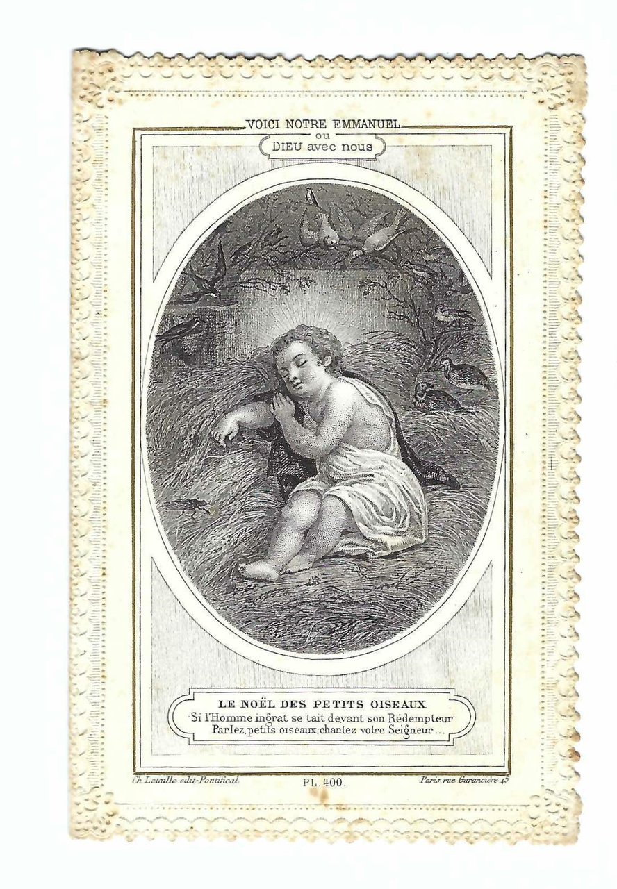 Santino canivet Holy card Voici notre Emmanuel Letaille PL 400 …