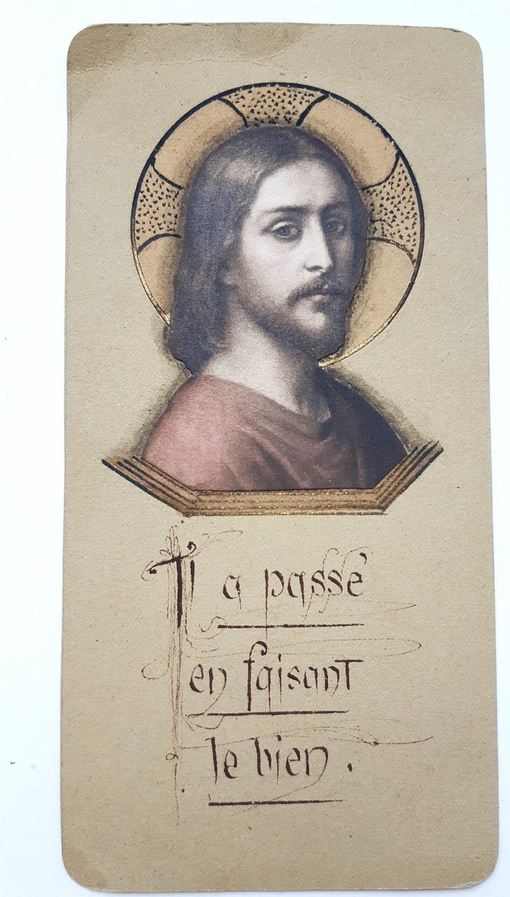 Santino holy card manufatto Gesù Cristo